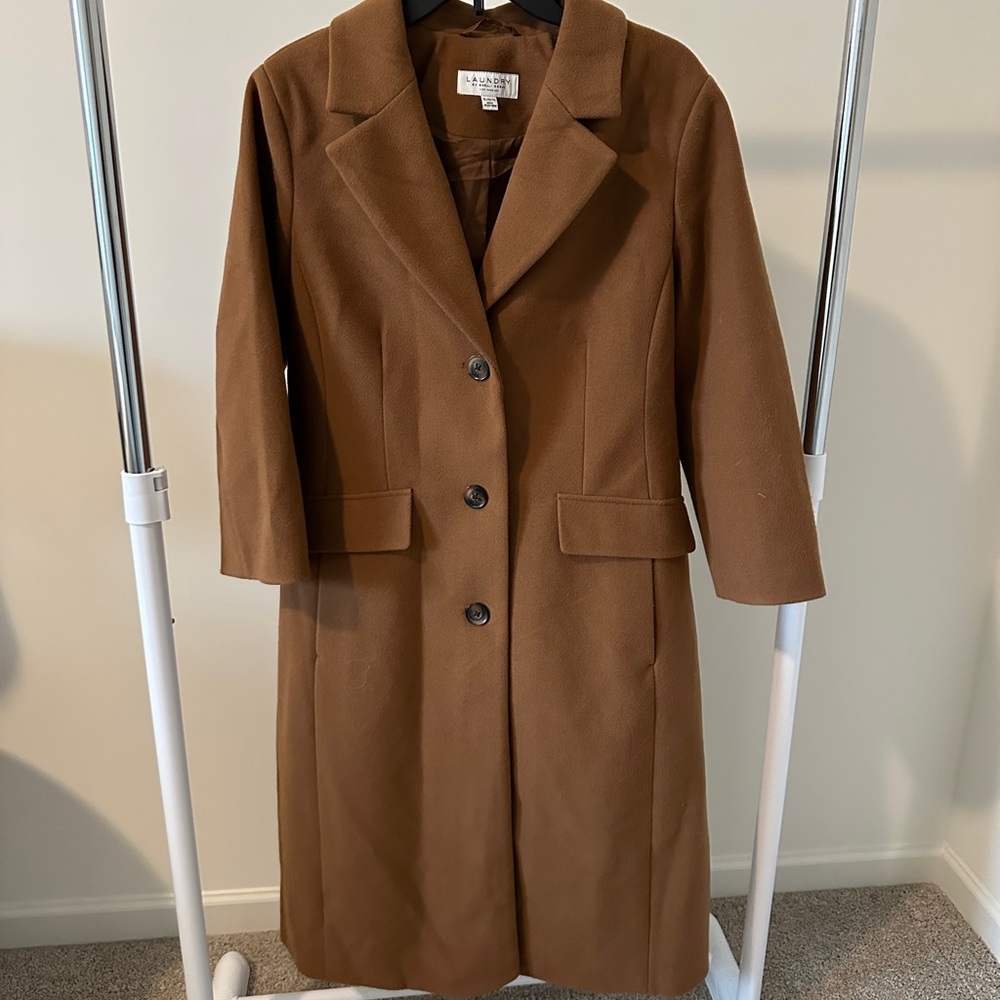 Laundry By Shelli Segal Brown Trench Coat